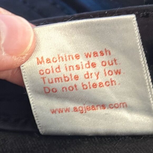 Adriano Goldschmied AG The Protege Straight Leg Mens Black Jeans size W34 x L34 - Picture 12 of 12